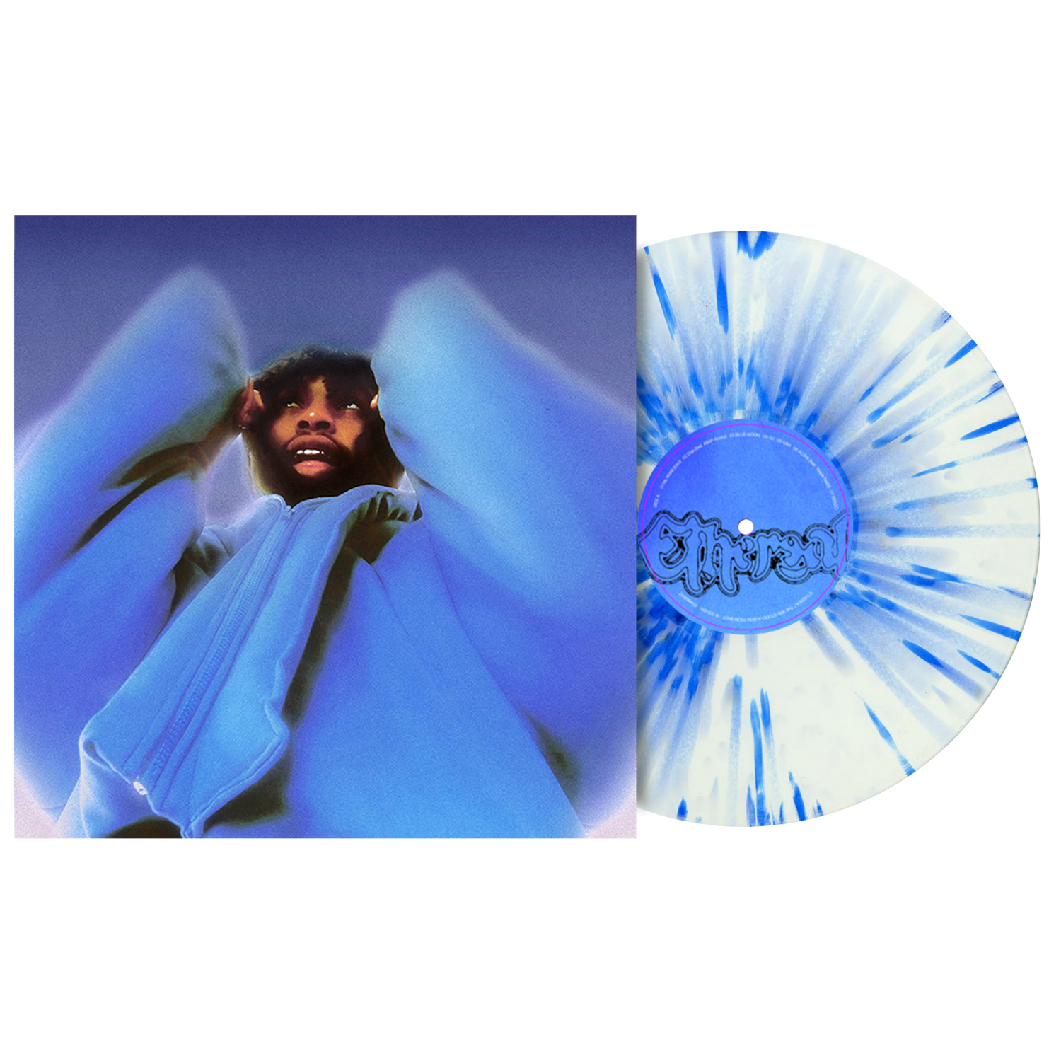 Ethereal White & Blue Splatter Vinyl